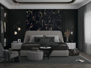 Πάνελ Τοίχου PVC Marquina Gold [2.8×1.22m]